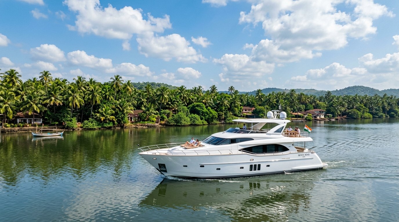 Private Luxury Yacht Charter in Goa Mandovi River